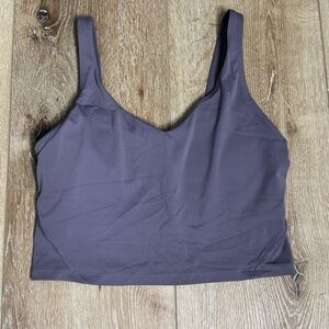 Cropped tank top sports bra